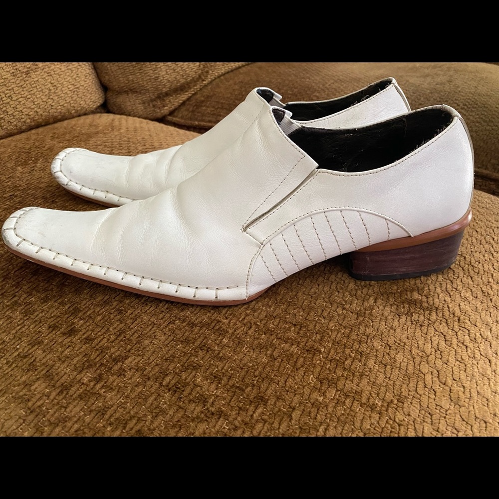 Men’s leather shoes white